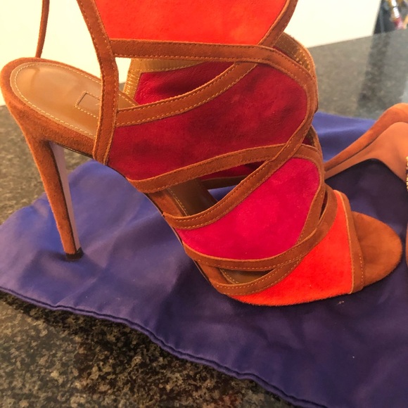Aquazzura suede sexy thing bootie sandals - Picture 2 of 5